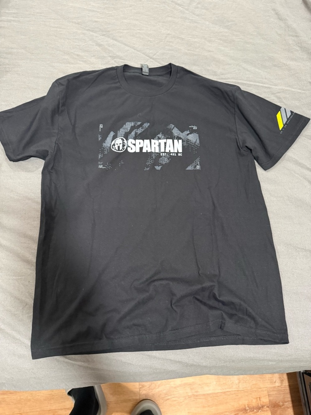 2026 Spartan Stadion Men's Black finisher T-Shirt